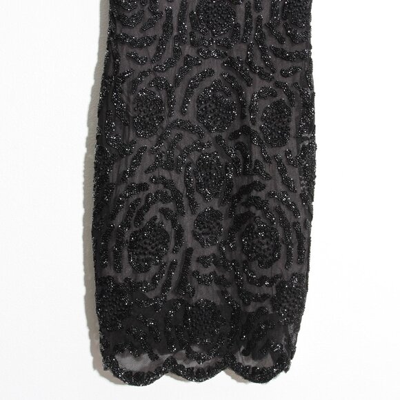 Free People FP Kristin's Limited Edition Mini Dress Beaded Black Rare Size 4 - Picture 4 of 16